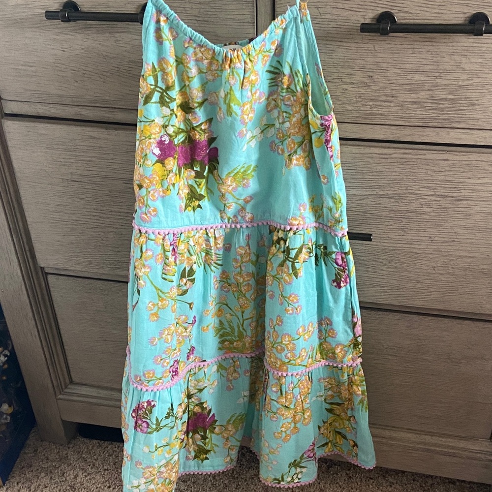 Girls Vineyard Vines Floral Tiered Dress